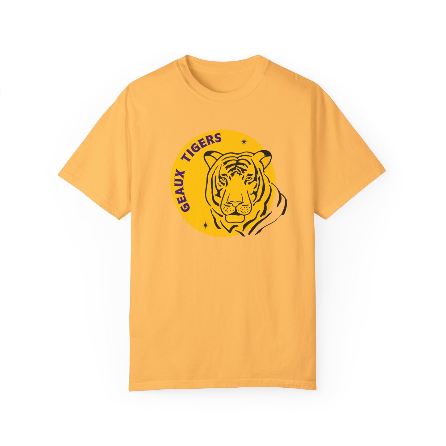 Purple and Gold, Football, Baseball, Basketball,Geaux Tigers, Gameday, Unisex Garment-Dyed T-shirt