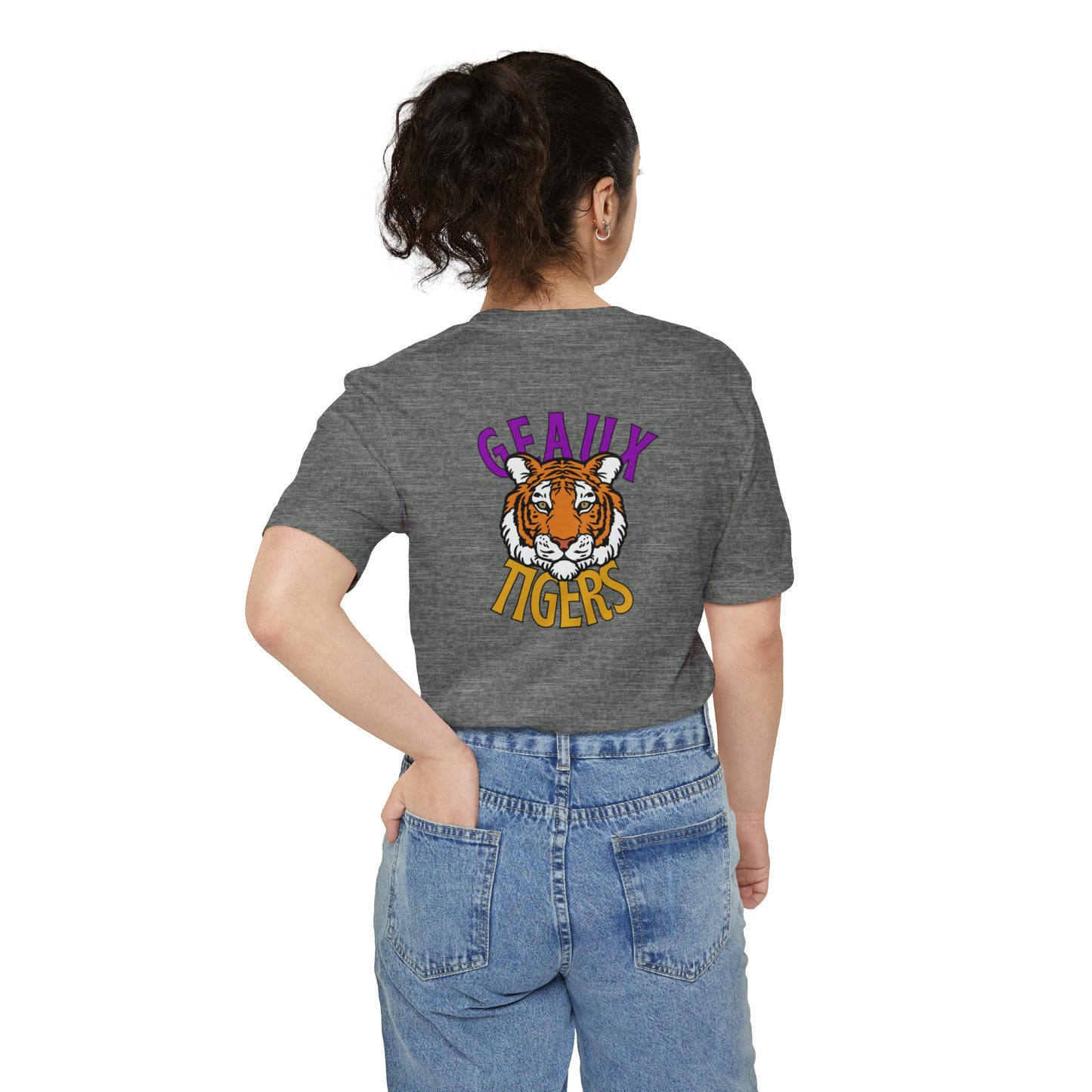 Geaux Tigers, Gameday, College Sports, Unisex Pocket T-shirt, 4 Colors to Choose from. LSU Colors