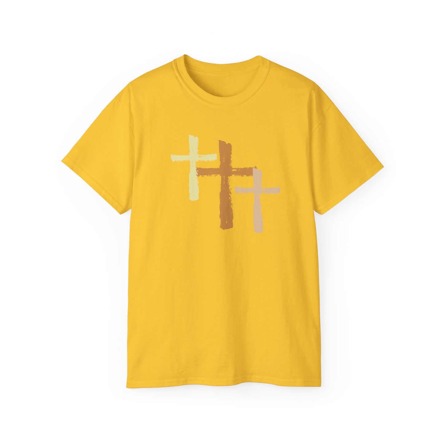 Christian, 3 Crosses, Religious Unisex Ultra Cotton Tee