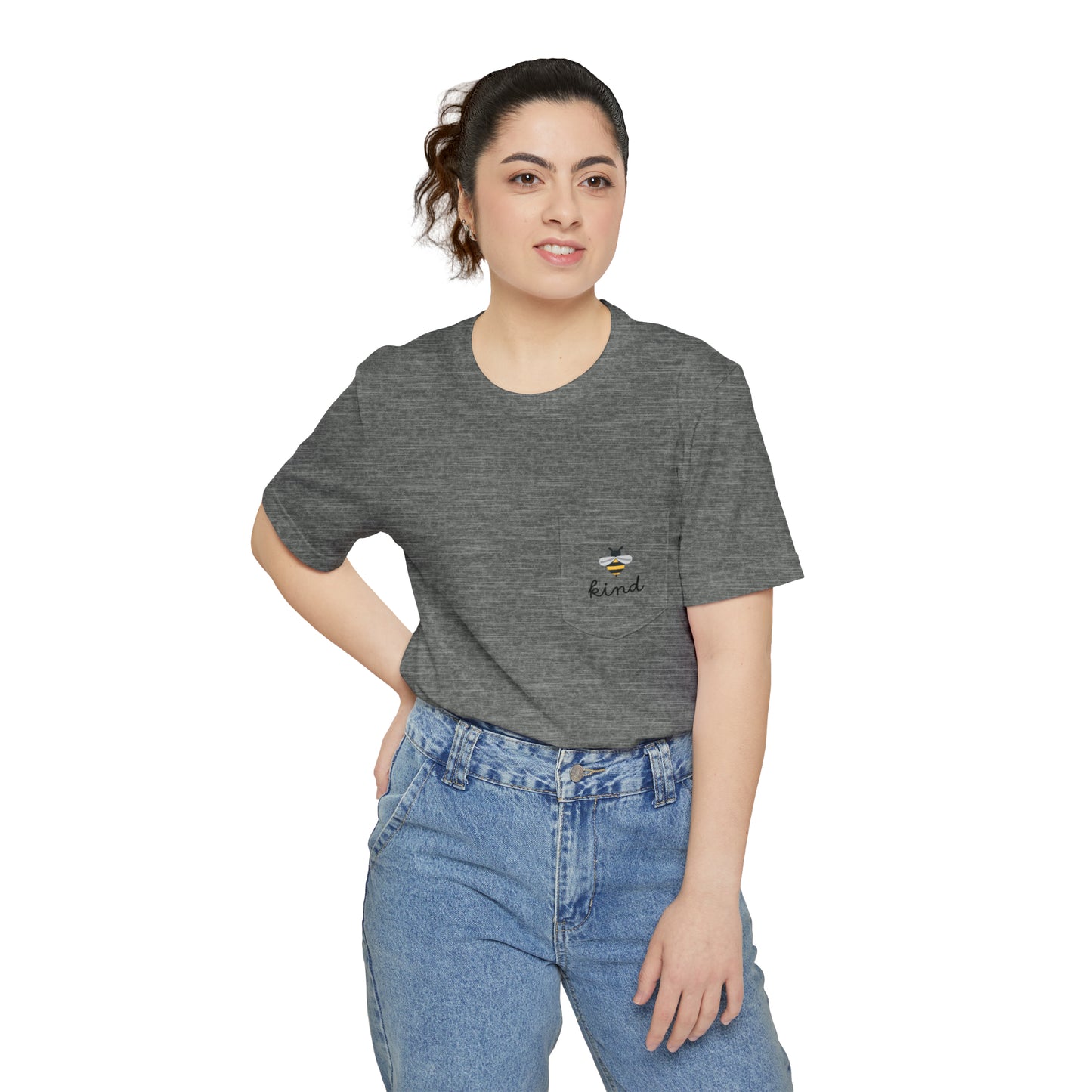 Bee, Bee Kind , Bella Unisex Pocket T-shirt