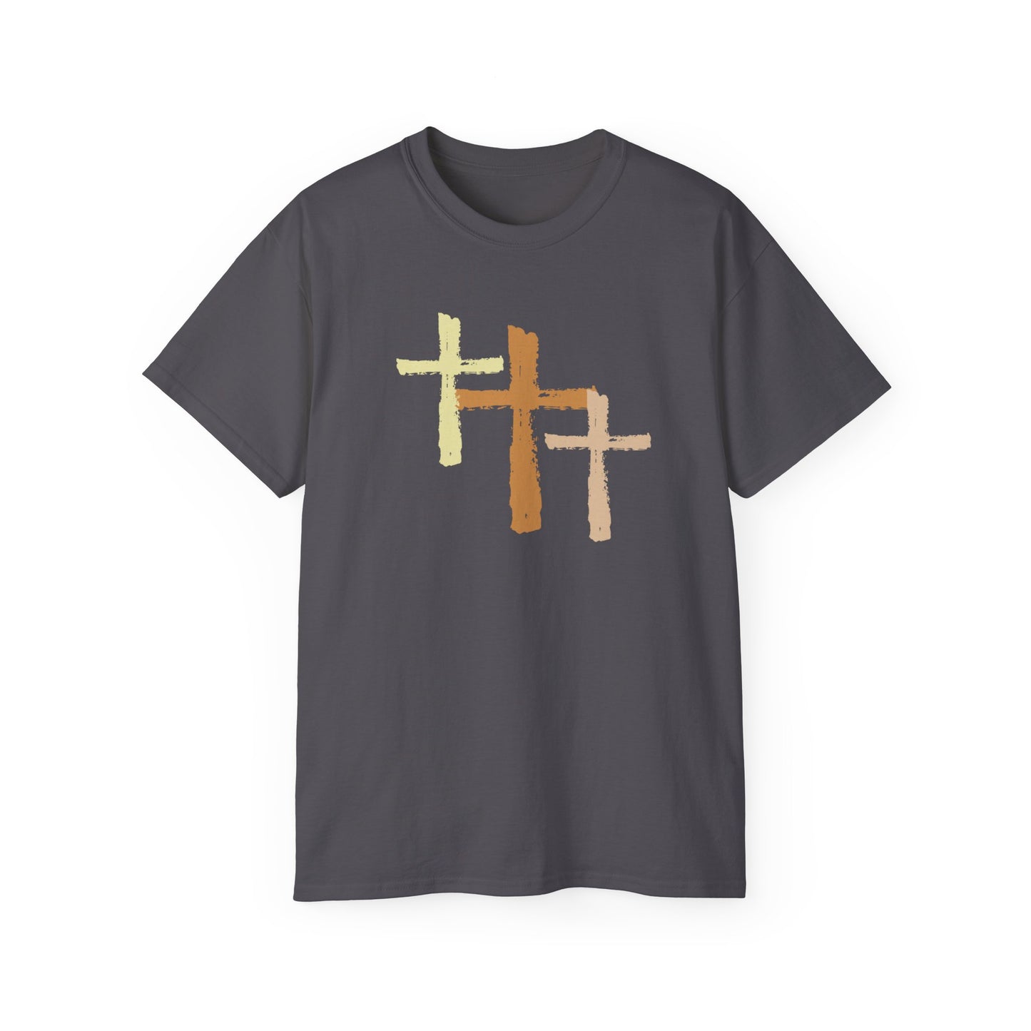 Christian, 3 Crosses, Religious Unisex Ultra Cotton Tee