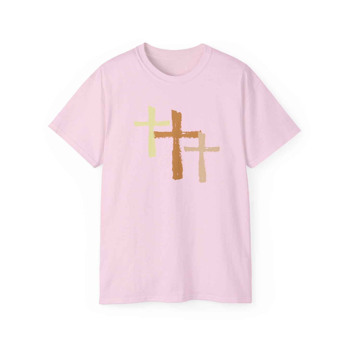 Christian, 3 Crosses, Religious Unisex Ultra Cotton Tee